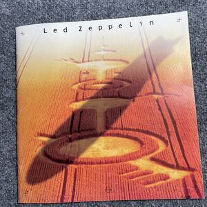 Led Zeppelin BOOKLET INSERT from 1990 Boxed Set Double w Centerfold Foldout